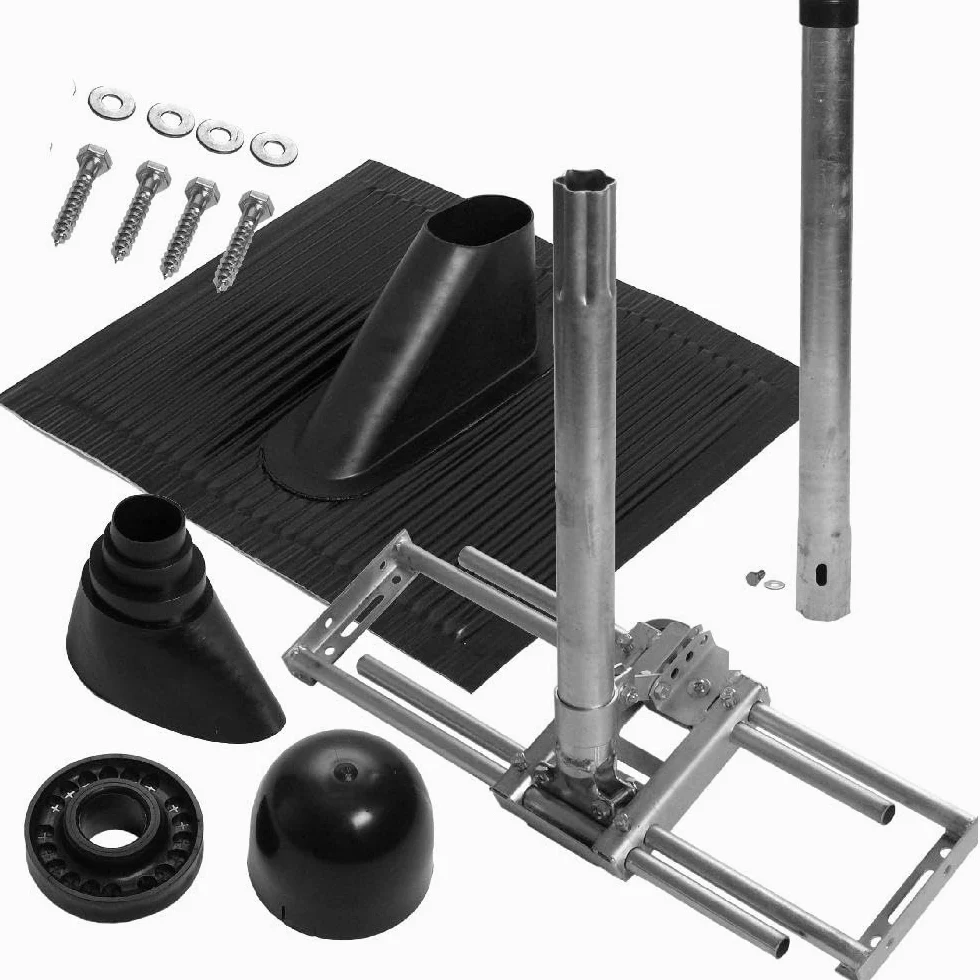 A.S.Sat 59130 Dachsparren-Montageset für Antennen (100 cm) schwarz