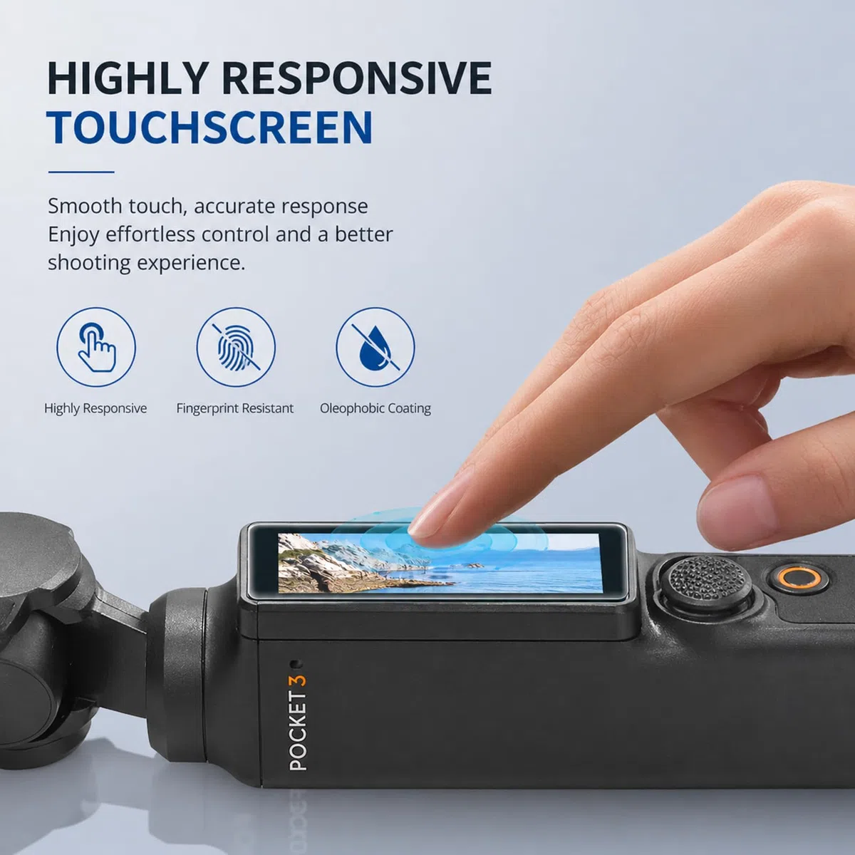3+3 Stück Schutzfolie für DJI Osmo Pocket 4/3, 3x Displayschutz & 3x Objektivschutz, 9H Gehärtetes Glas, HD-Klar & Anti-Fingerabdruck, Zubehör passend für DJI Pocket 3/4 Creator Combo
