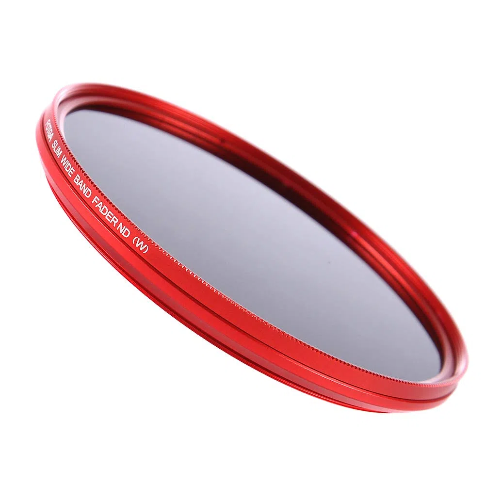 FOTGA 67mm Ultra Slim Fader ND-Objektiv-Filter Einstellbare Neutraldichtefilter Variable ND2 zu ND400 Neutral Density Filter Graufilter - Rot