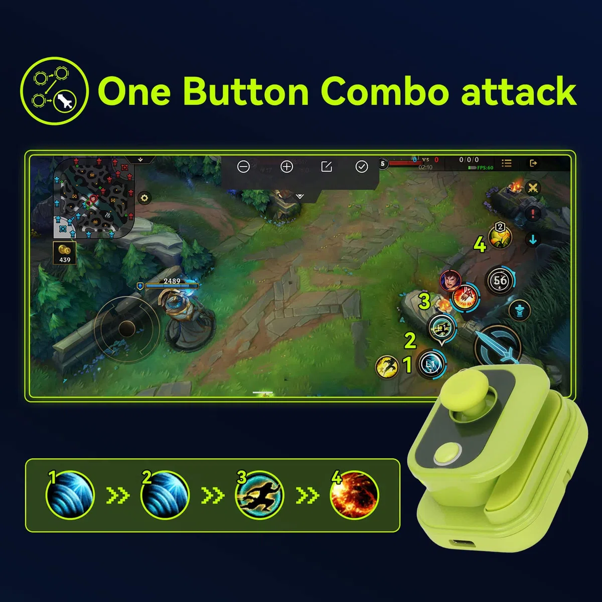 Cuifati Mobile Game Controller Joystick für Android für für Hongmeng OS, Gaming Gamepad Handy Game Controller Kompatibel mit PUBGG Mobile, CODM, Wild Rift, Genshin Impact