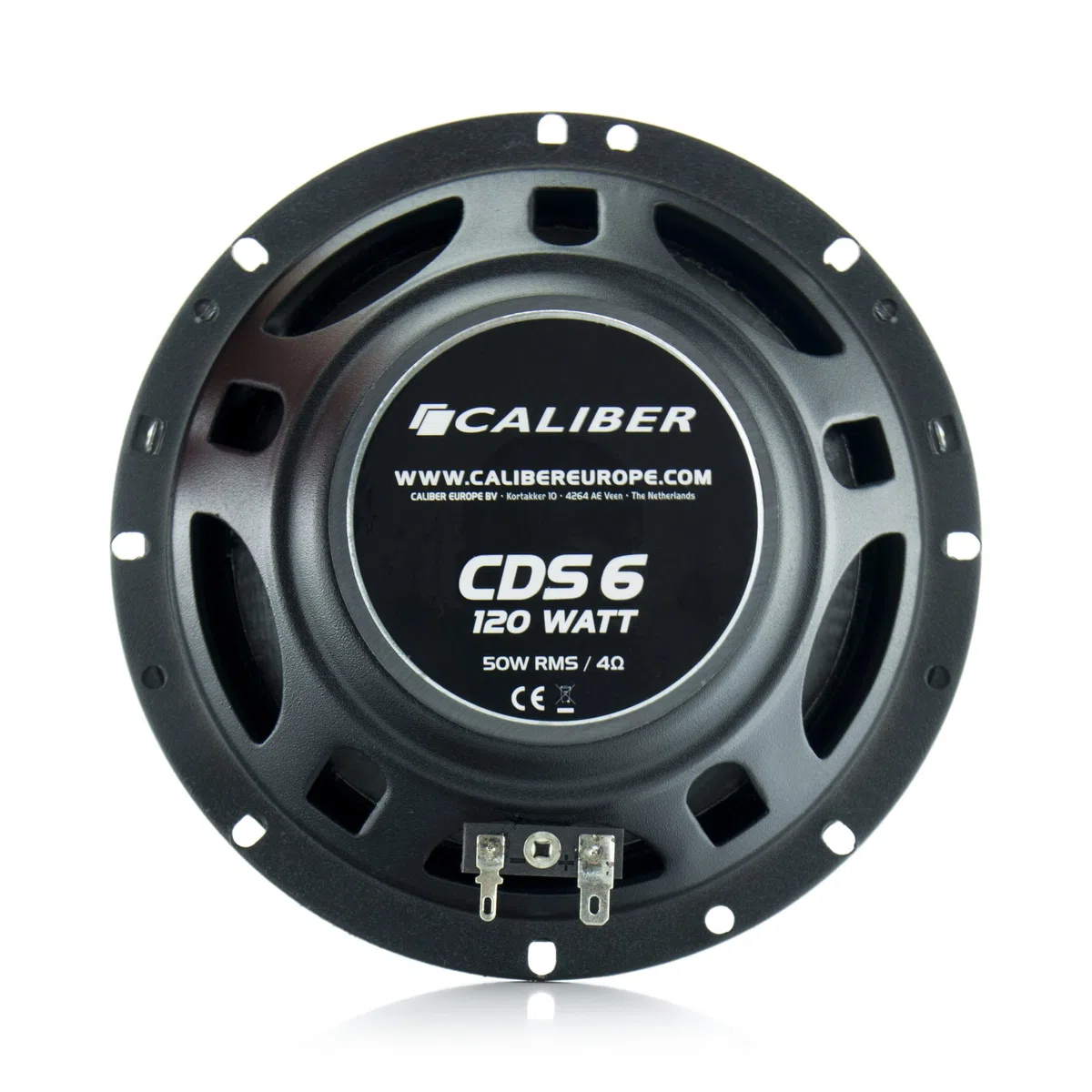 Caliber Auto Lautsprecher Set 120W - 2er Set Lautsprecher Auto - Ø 16,5CM - Koaxial Lautsprecher 2-Wege - 30 mm Mylar Dome Hochtöner - Schwarz - 6,5 Zoll