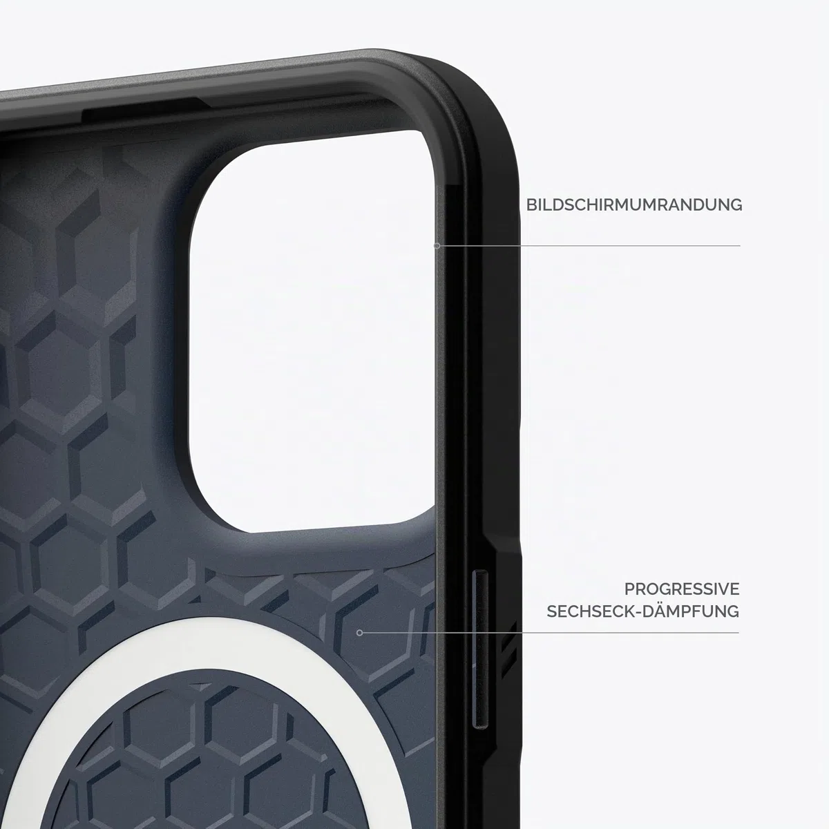 URBAN ARMOR GEAR Civilian Case kompatibel mit Apple iPhone 15 Pro Max Hülle [Wireless Charging/Magnetische Aufladung kompatibel, Sturzfeste Handyhülle, Erhöhter Rand] Mallard (blau)