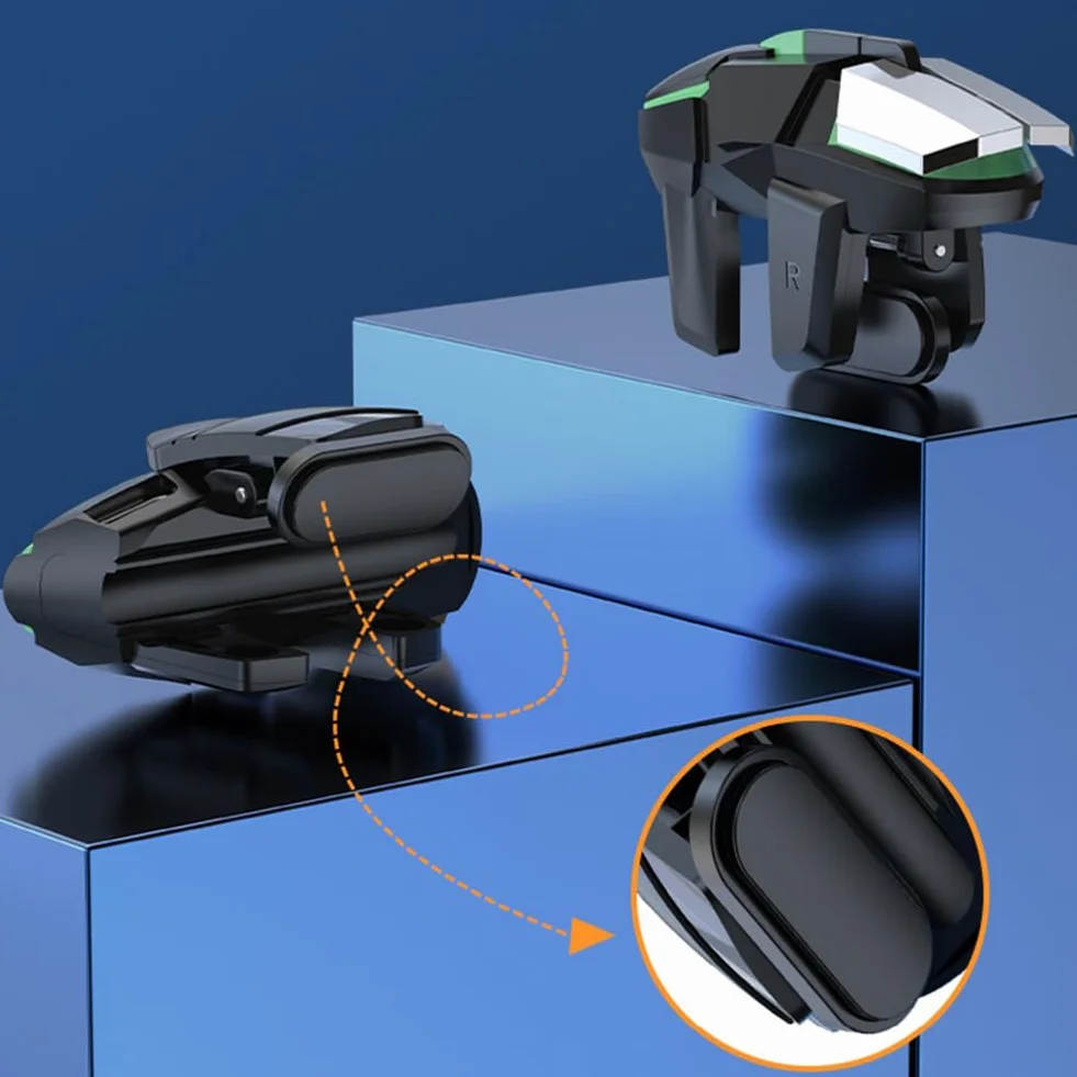 Mobile Triggers Handy Mobile Game Controller 4 Auslöser L1R1 L2R2 Kompatibel mit PUBG COD Android iOS
