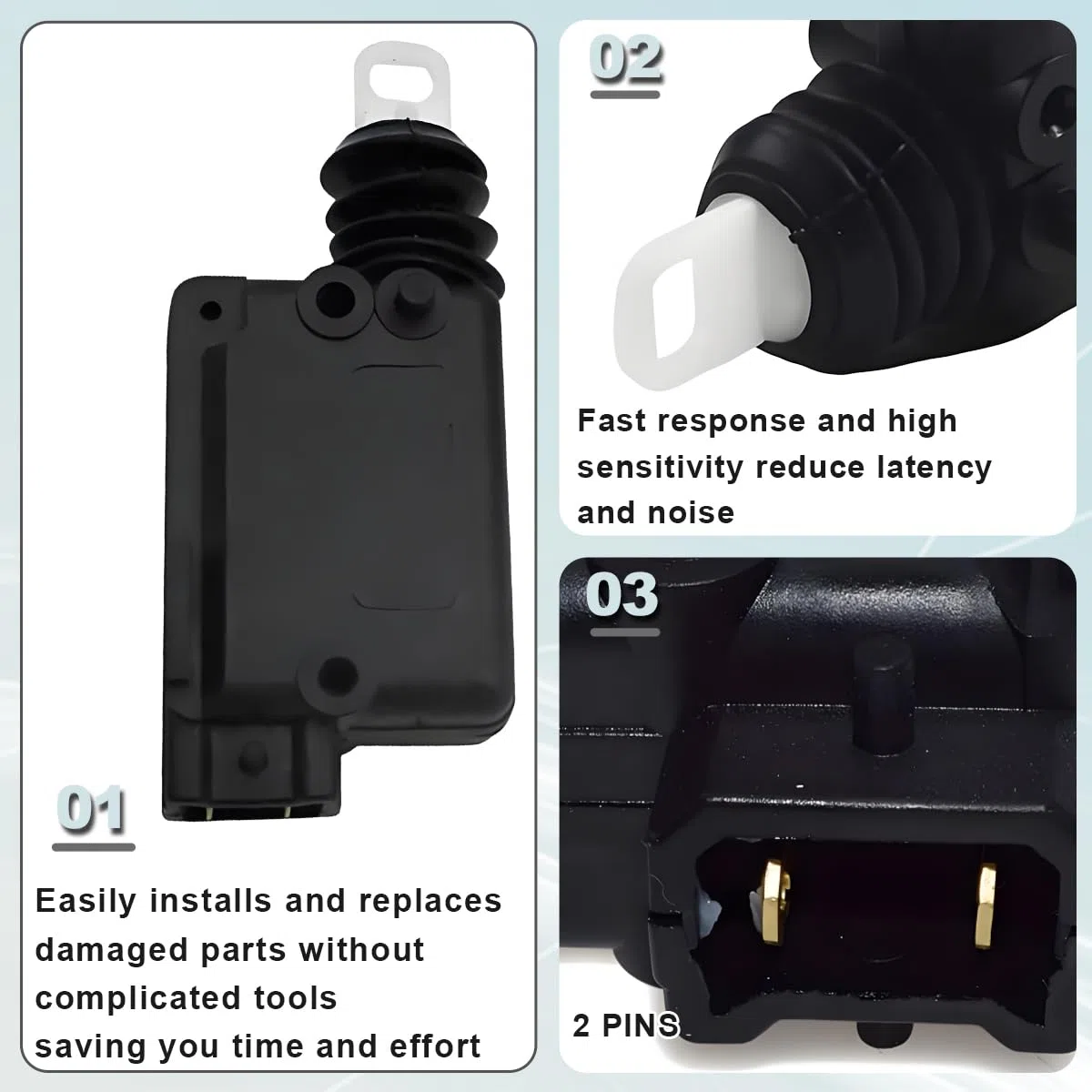 ZAMDOE Stellmotor Zentralverriegelung für Clio 1 2 Espace 3 Kangoo 1 Express Master 2 Megane 1 Landscape 1 Trafic 2 Auto 7702127213 für Renault 19 Duster 1 Zentralverriegelung Motor schloss Stellmotor
