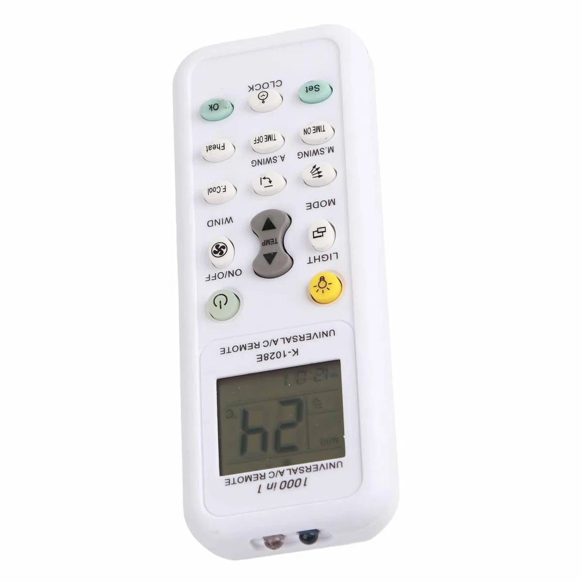 Cocoarm K-1028E Universal Air Conditioner Fernbedienung, Ergonomisches Design, LCD-Display, Timerfunktion, Kompatibel mit den Meisten Marken für Komfortable Zuhausekühlung