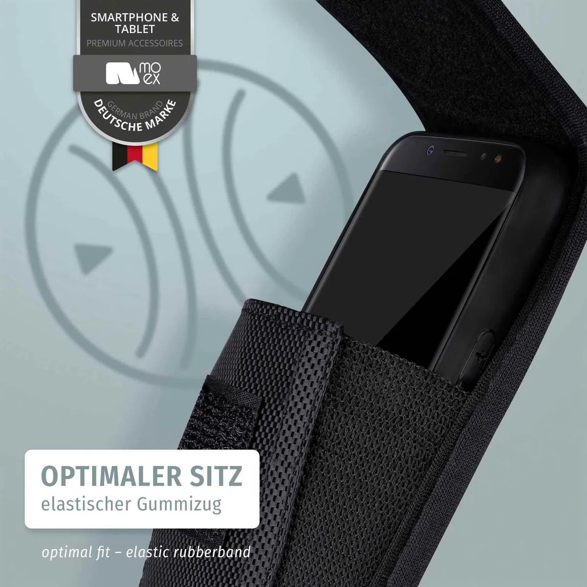 moex Handy Gürteltasche für Samsung Galaxy A56 5G Hülle mit Gürtelschlaufe, Outdoor Handyhülle Gürtel Handytasche, robuste 360 Grad Schutzhülle mit Karabiner, Agility Case, Schwarz