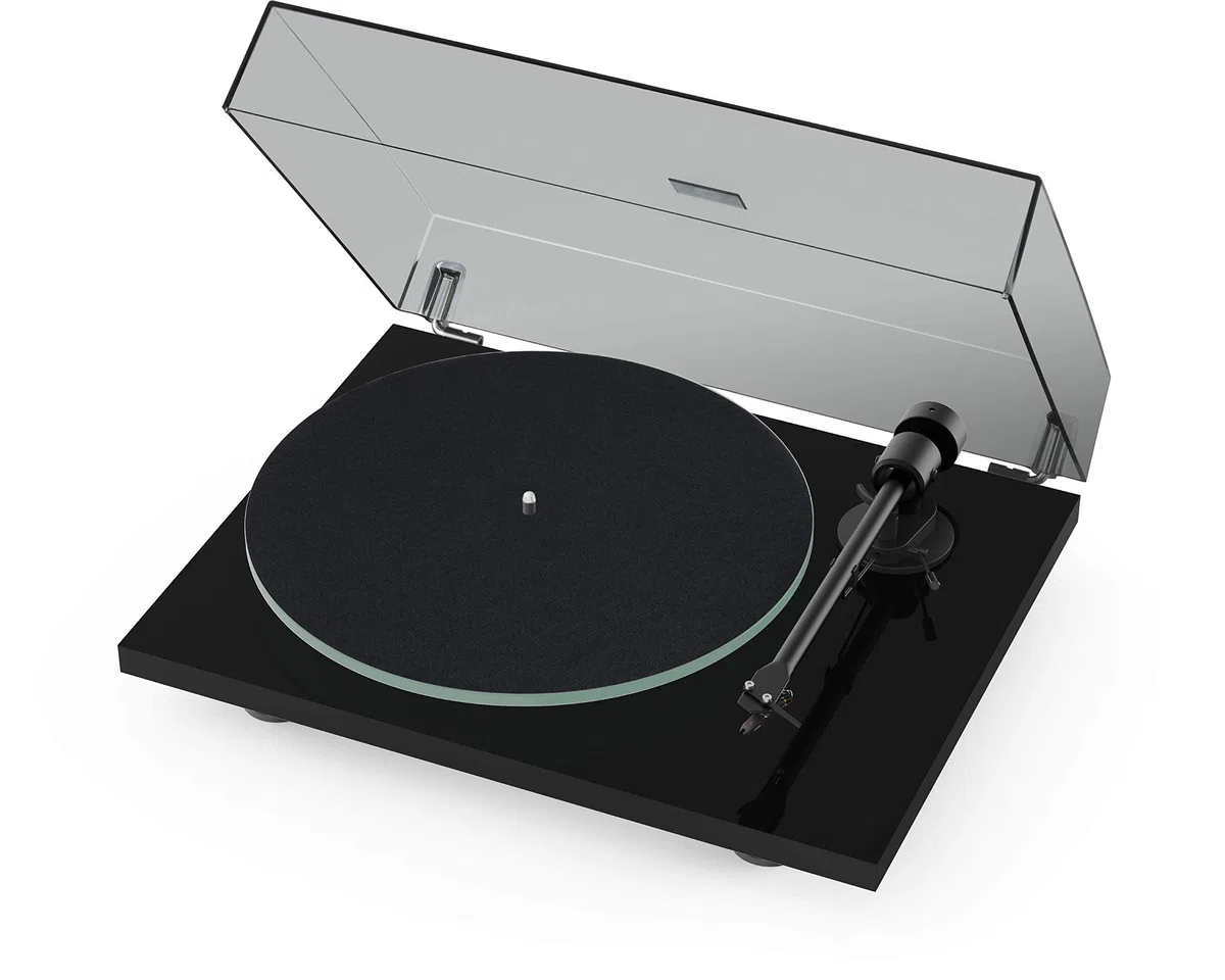Pro-Ject Audio Systems Pro-Ject T1 BT Plattenspieler mit Phono-Vorverstärker und kabellosem Audio-Streaming, Schwarz