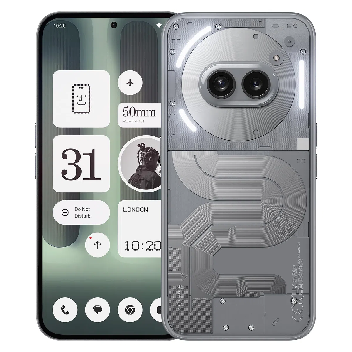 Nothing Phone (2a) Plus 12+256GB - Handy ohne vertrag mit 50-MP-Frontkamera, 50-W-Schnellladefunktion, und (Nothing OS) 2.6 - Grau