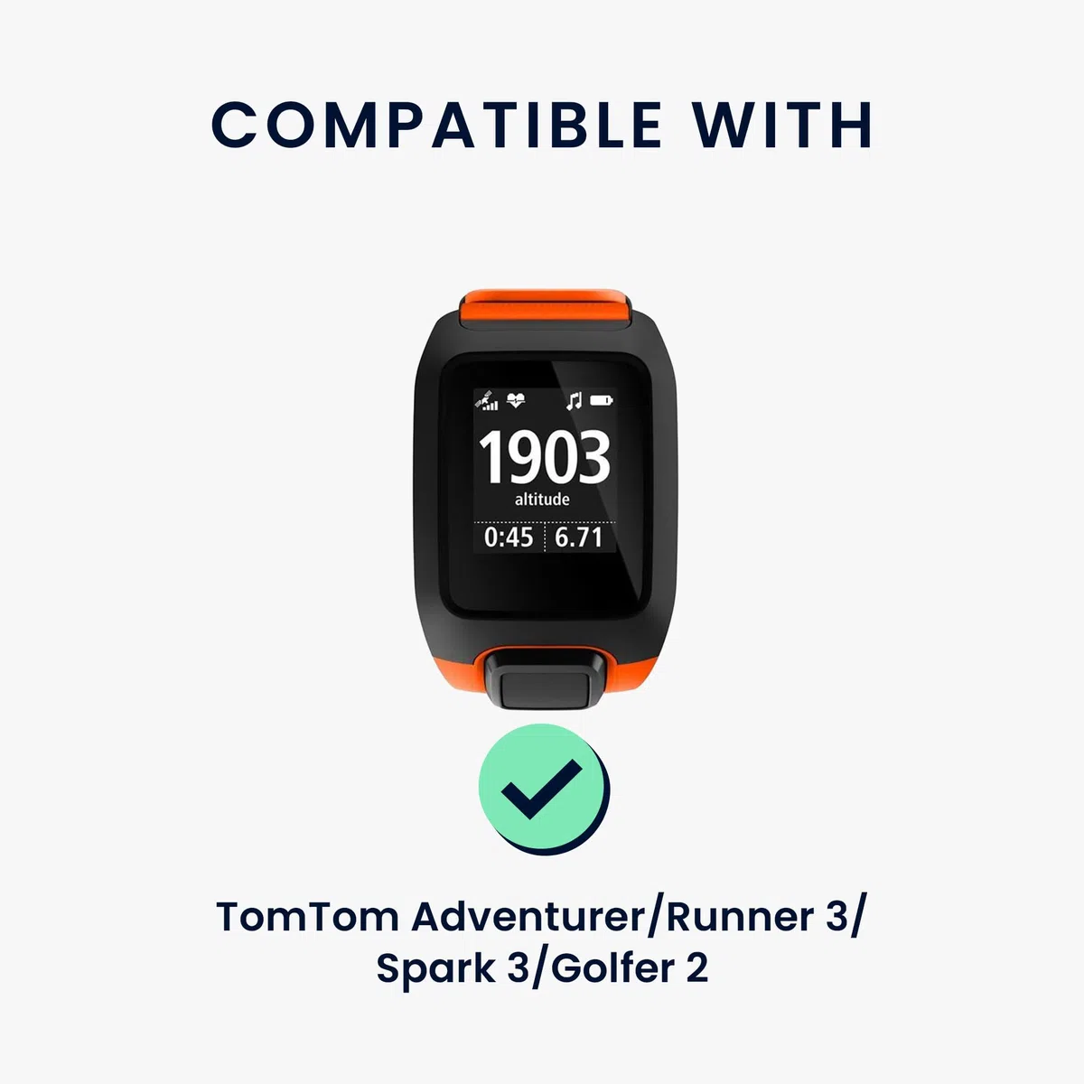 kwmobile USB Kabel Charger kompatibel mit TomTom Adventurer/Runner 3/Spark 3/Golfer 2 Ladekabel - Smart Watch Ersatzkabel - Fitnesstracker Aufladekabel in Schwarz
