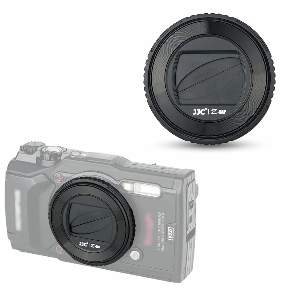 JJC Objektivdeckel für Olympus TG-7 TG-6 TG-5 TG-4 TG-3 TG-2 TG-1 Kamera ersetzt Olympus LB-T01 Objektivschutz