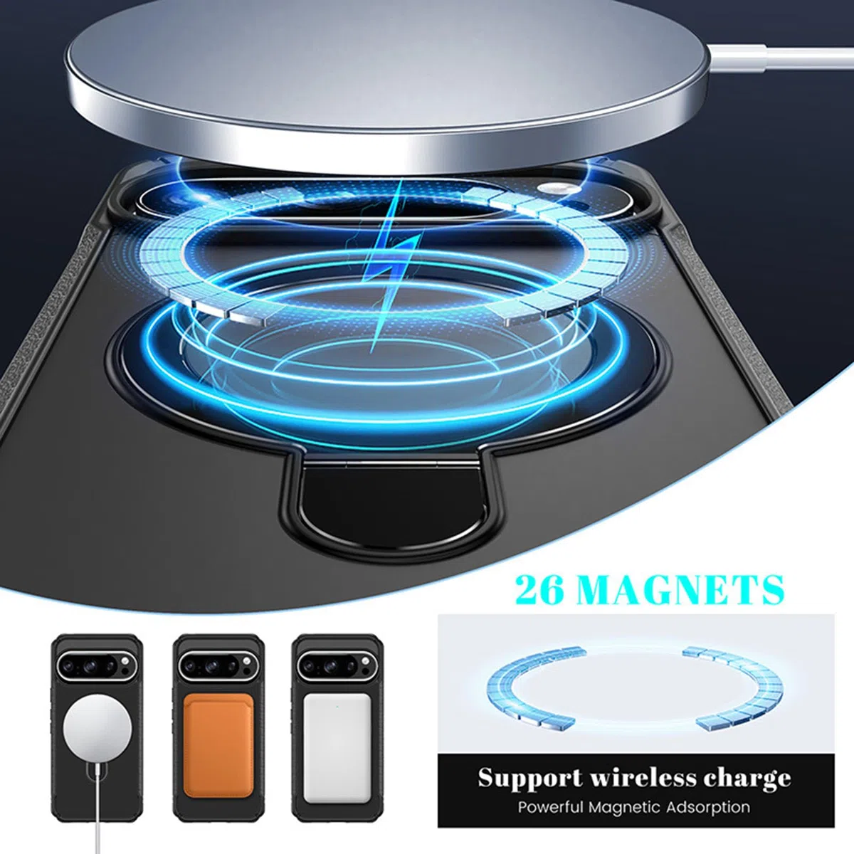 Hülle Für Google Pixel 11 Pro XL/ 11 Pro/ 11, Magnetisch Ring Ständer