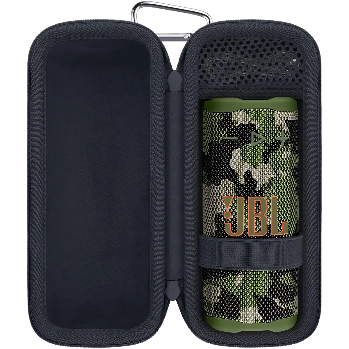 Khanka für JBL Grip Bluetooth-Lautsprecher Hartschale, Reise-Tragetasche Aufbewahrungshülle für JBL Grip Kompakt-Bluetooth-Lautsprecher mit Karabiner, Nur Hülle (Camouflage)