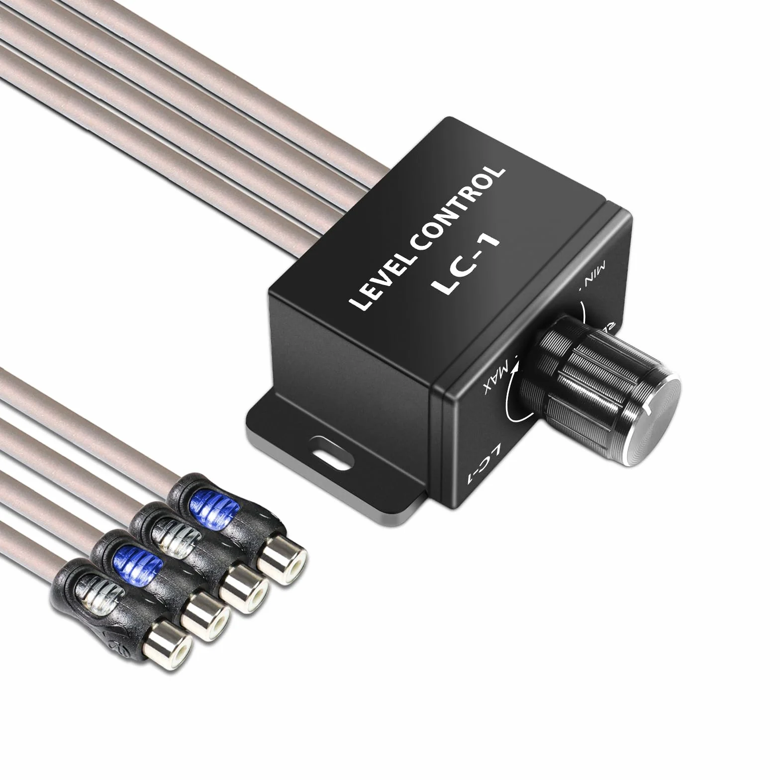 RECOIL LC1 Universal RCA Level Controller Auto Audio Verstärker Gian Level Bass Boost Lautstärkeregler