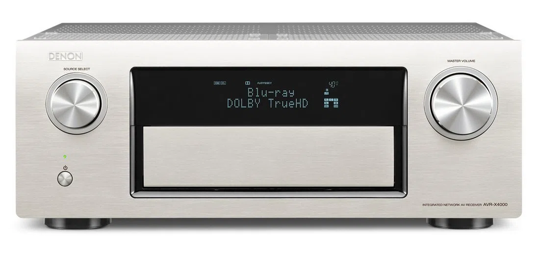 Denon AVR-X4000 SP 7.2 Surround Netzwerk AV-Receiver (Internetradio, 4k-Video, AirPlay, 3X HDMI, DLNA, HD-Audio, 200 Watt) Silber