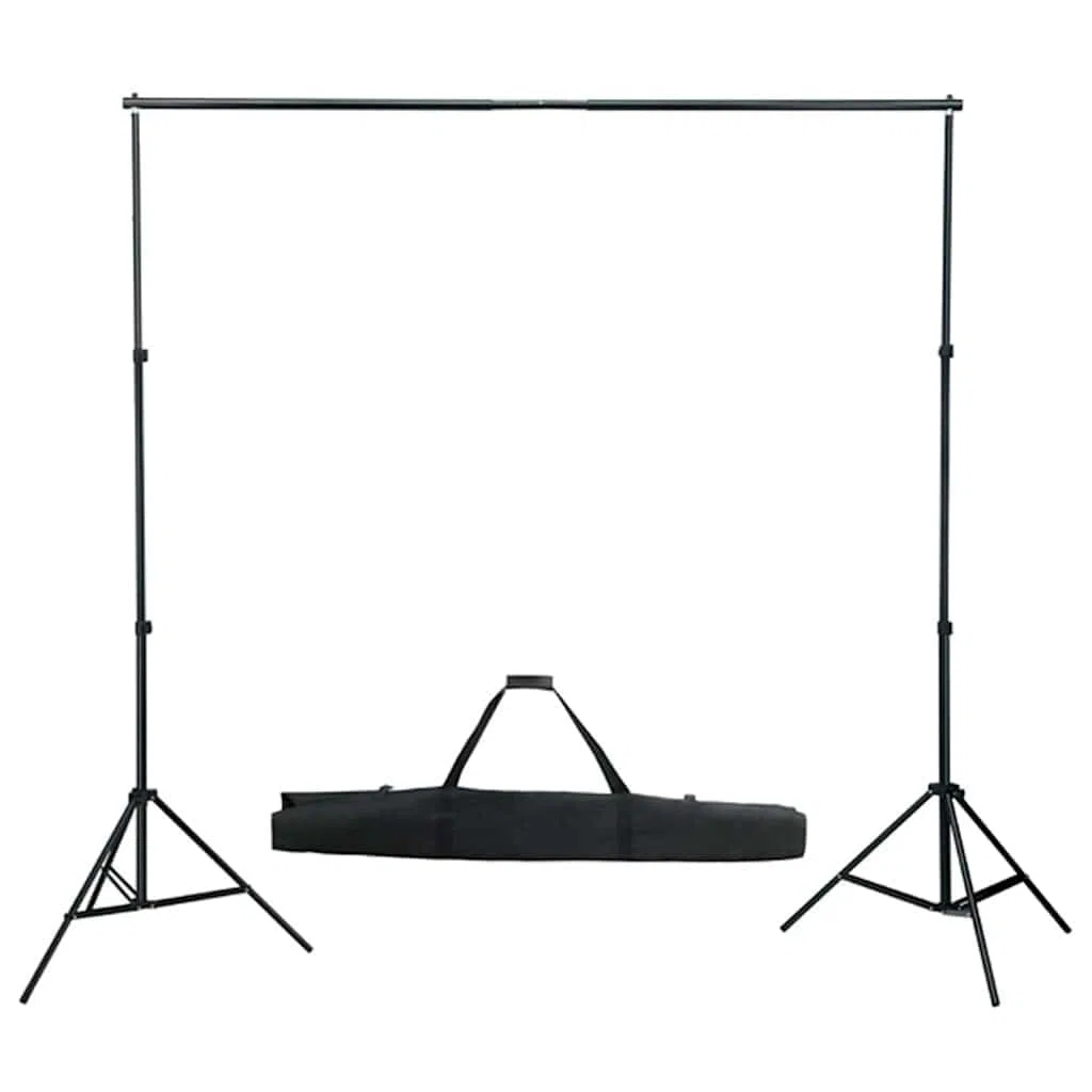 Fotostudio-Set mit Hintergrund 300x300 cm, 2 Tageslichtleuchten 5500K, höhenverstellbare Aluminiumstative, 2 weiße Schirme, Tragetasche, ideal für Porträt