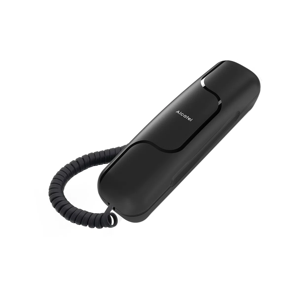 ALCATEL T06 - Schnurgebundenes Festnetztelefon - Ultra-kompaktes Design - Wandmontage - Wahlwiederholungstaste - Klingeltonlautstärkeregler- Schwarz