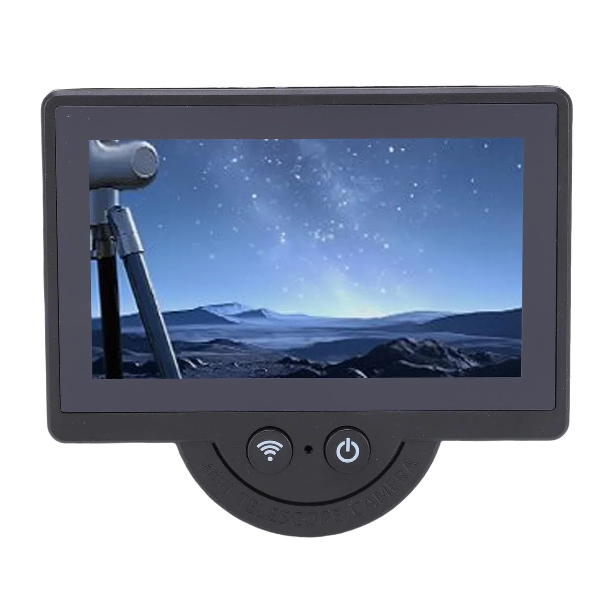 Electronic WiFi Eyepiece Camera with 4.3-Inch Display for Telescopes 26 mm to 47 mm, App-Controlled 4K Imaging & Live View Compatible with Optical Devices