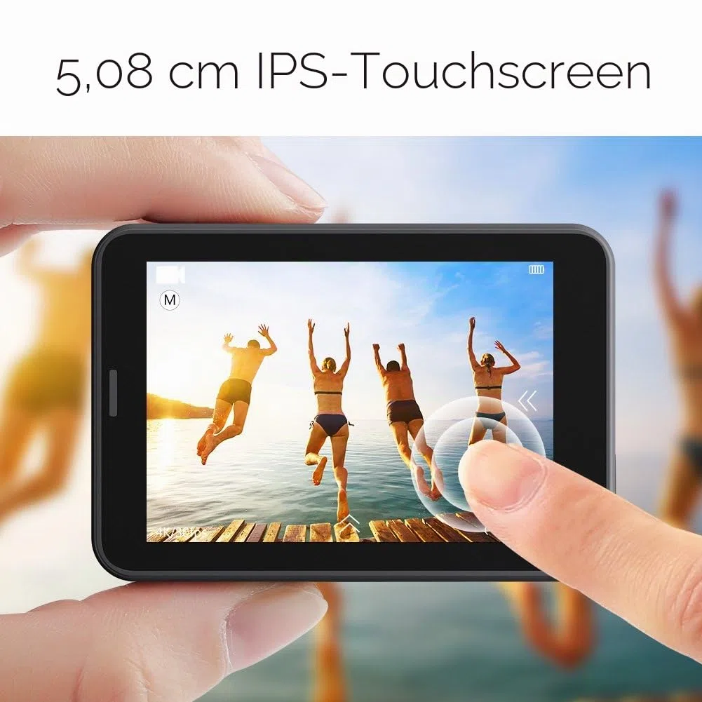 AKASO V50 Pro Sportkamera, 4 K, 30 fps, 20 MP, WiFi – Kamera 4 K, wasserdicht, Ultra HD, EIS-Stabilisator mit Fernbedienung, Touchscreen, Weitwinkel, verstellbar – Unterwasser-Sportkamera 40 m und