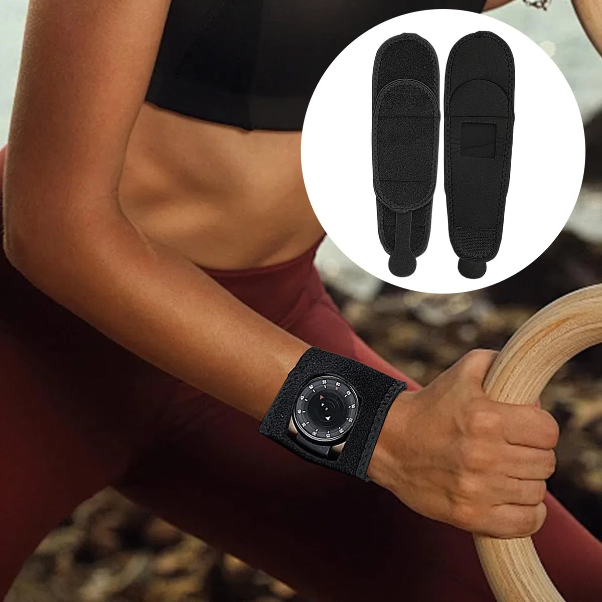 Schutzband Für Smartwatch | Uhrenarmband Schutz - Mit Integrierter Polsterstruktur Wetterfestes Sportarmband Für Laufen Fitness Und Arbeit