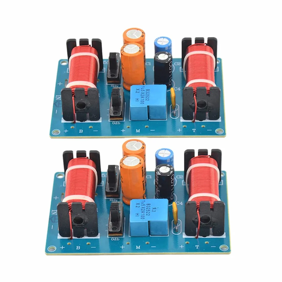 3 Wege Frequenzweiche 150W Subwoofer Frequenzweiche 2 StüCk Auto Lautsprecher Filter Frequenz Teiler Frequenzweiche Subwoofer