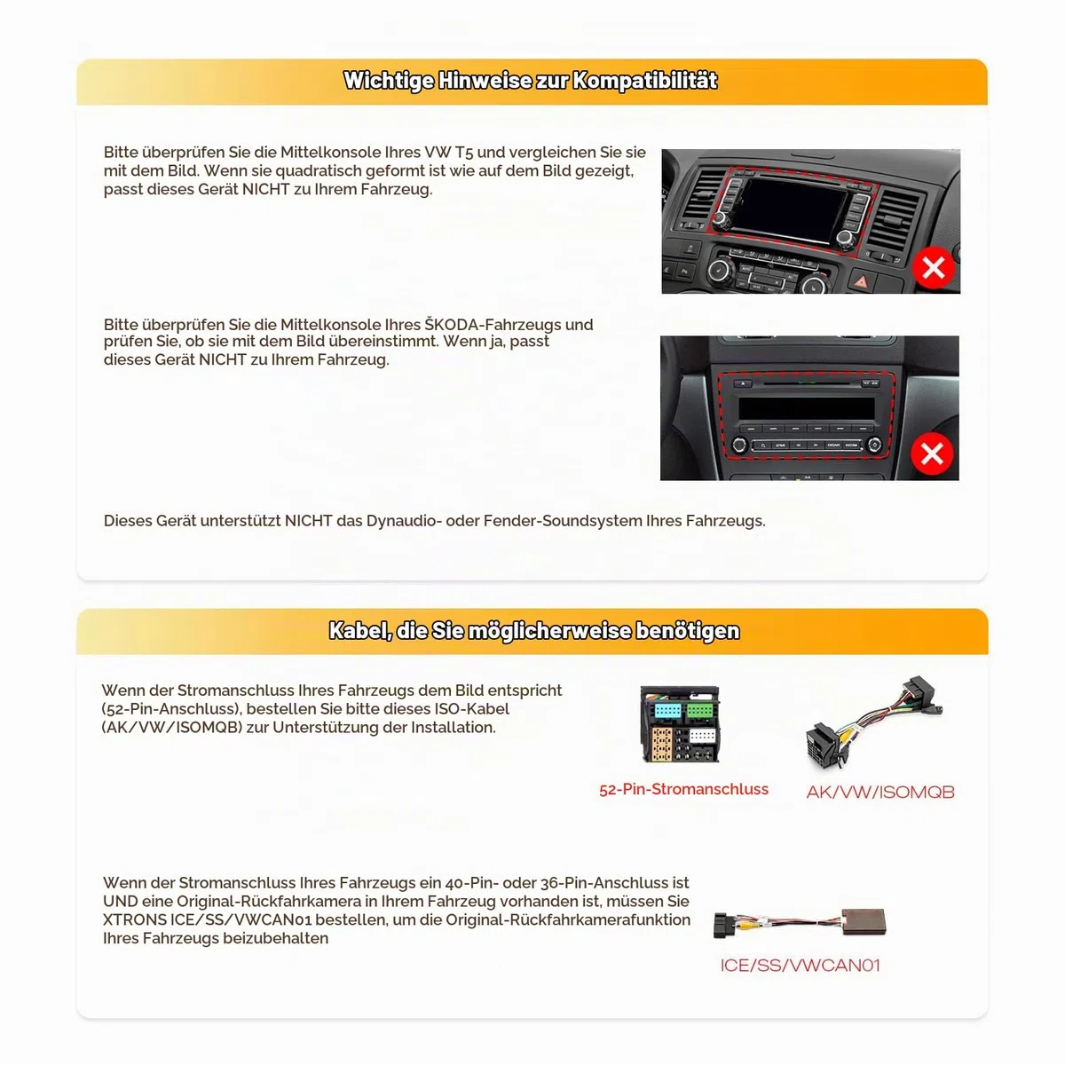 XTRONS Android 14 Autoradio Octa Core 8+128GB für VW T5 Golf MK5 A6 Polo