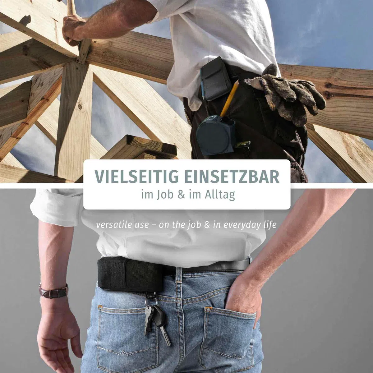 moex Handy Gürteltasche für Redmi Note 15 Pro 5G Hülle mit Gürtelschlaufe, Outdoor Handyhülle Gürtel Handytasche, robuste 360 Grad Schutzhülle mit Karabiner, Agility Case, Schwarz