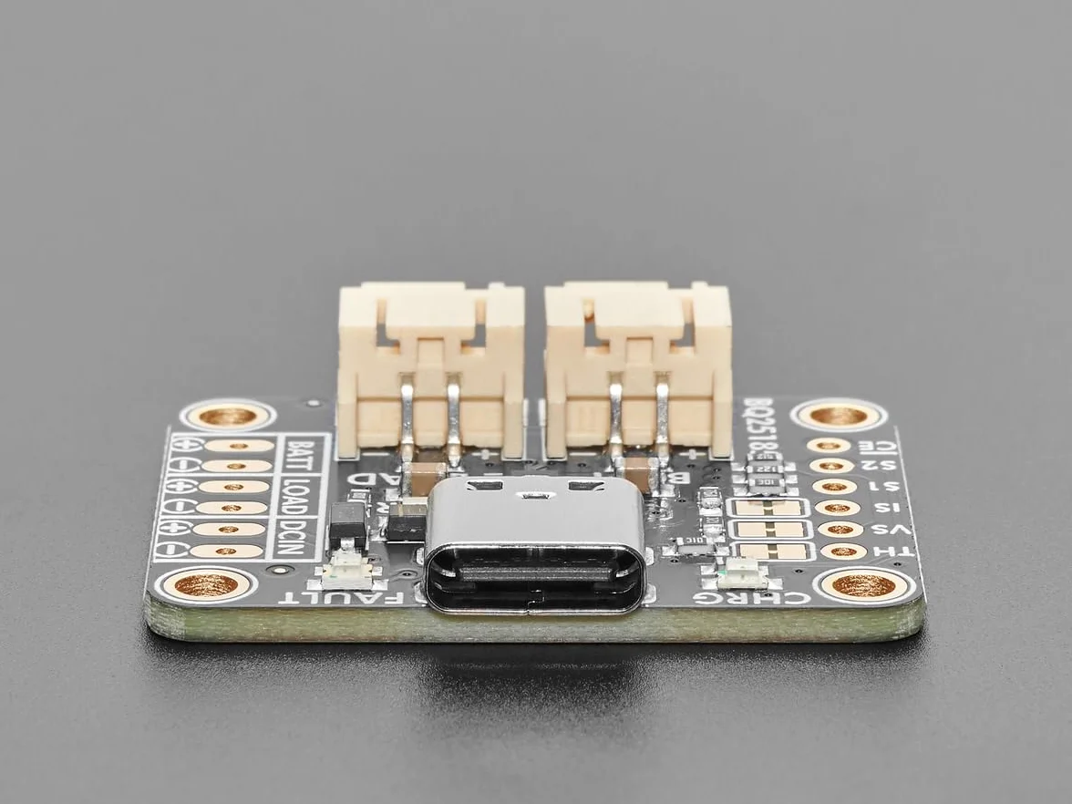 Adafruit bq25185 USB/DC/Solar Lithium-Ionen/Polymer Lademodul, 6091