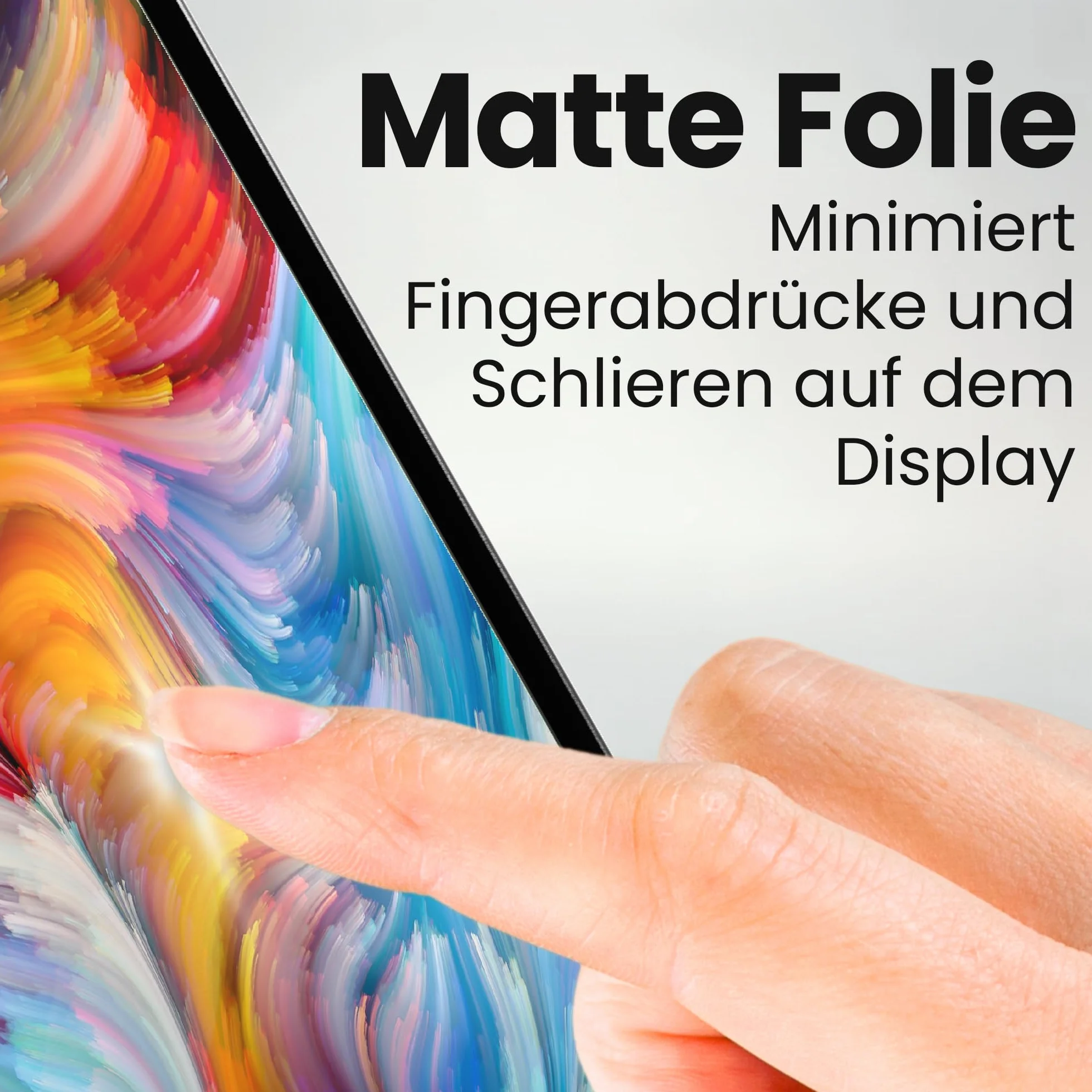 atFoliX Displayfolie kompatibel mit Denon AVC-X4700H Schutzfolie, entspiegelnde und stoßdämpfende FX Folie (2X)