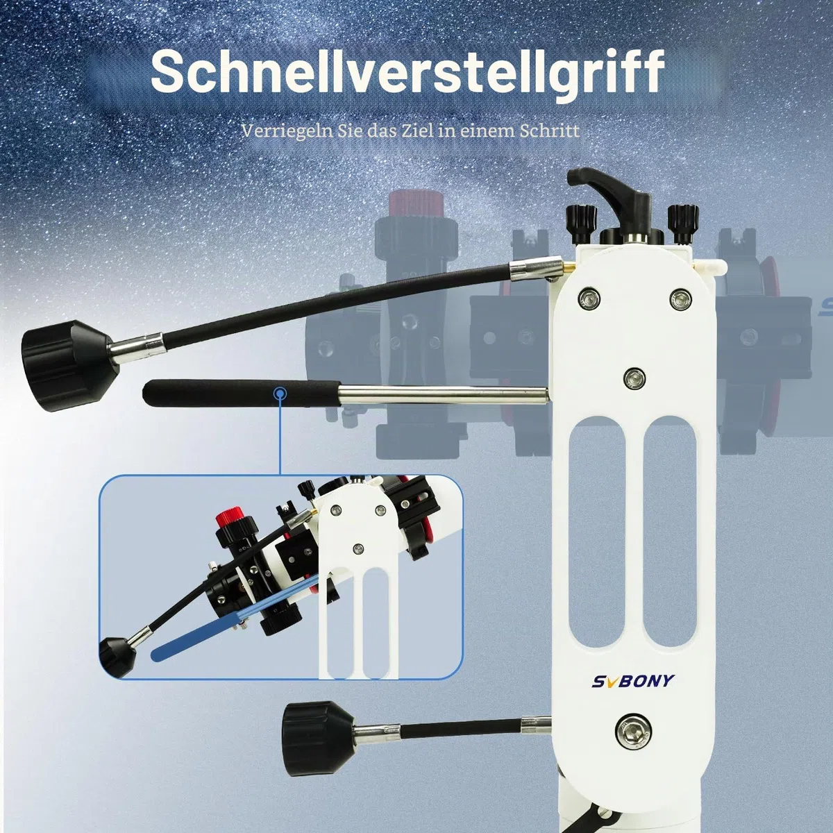 Svbony SV225 Azimutale Teleskop Alt/Az Montierung, 10 kg Tragfähigkeit