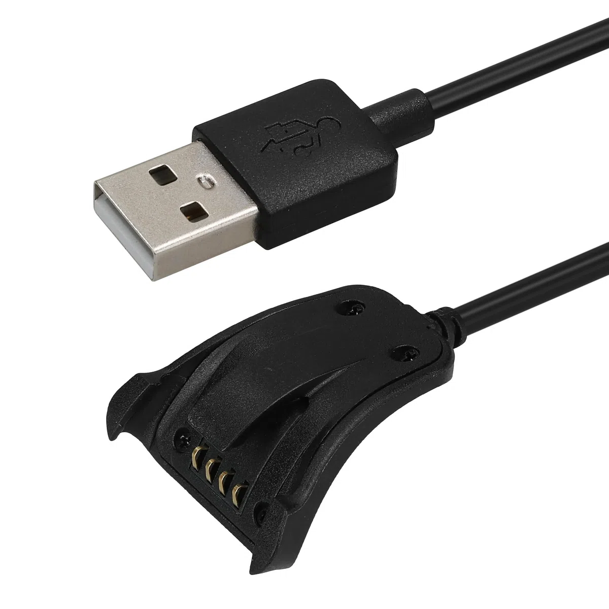 kwmobile USB Kabel Charger kompatibel mit TomTom Adventurer/Runner 3/Spark 3/Golfer 2 Ladekabel - Smart Watch Ersatzkabel - Fitnesstracker Aufladekabel in Schwarz