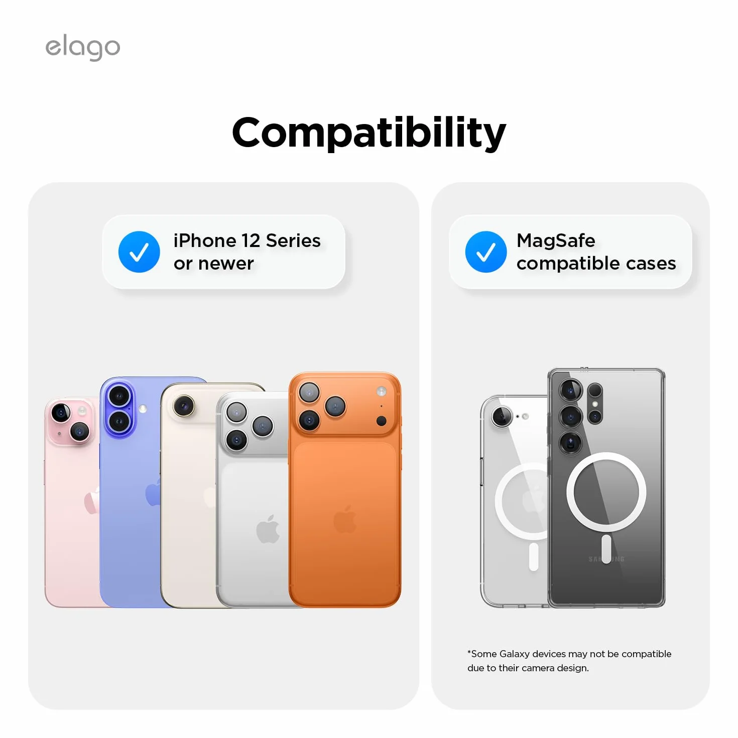 elago Key Magnetische Kartenhalter für 2 Karten, Kompatibel mit MagSafe,Kompatibel mit iPhone 17/16/15/14/13/12 Serie – Wallet, Sichere Handy Geldbörse, Langlebiges Silikon (Schwarz)