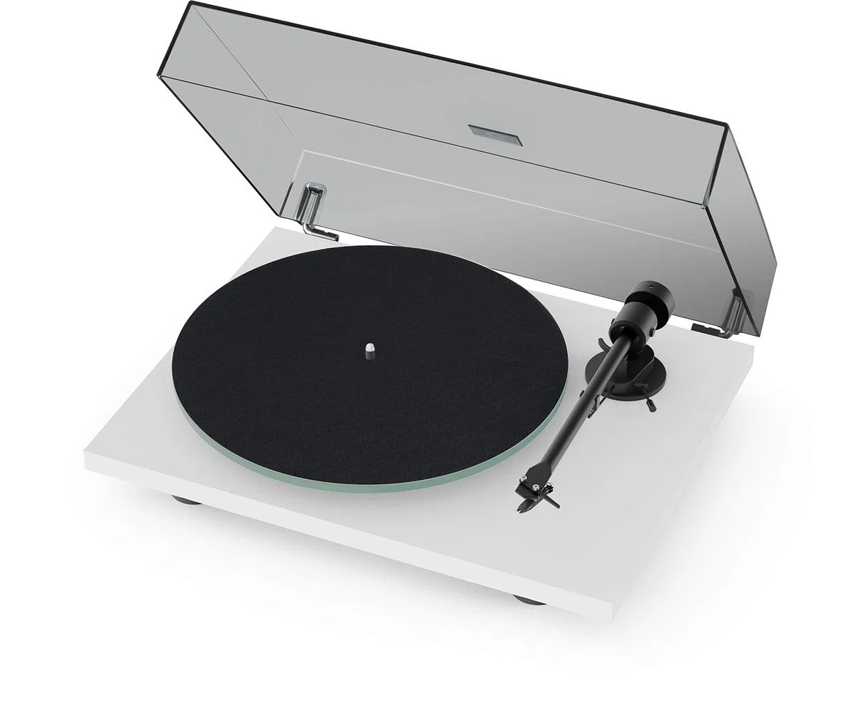 Pro-Ject T1 BT, Audiophiler Einstiegs-Plattenspieler der neuen Generation mit Wireless Audio Streaming und eingebautem Phono-Preamp (Matt Weiß)