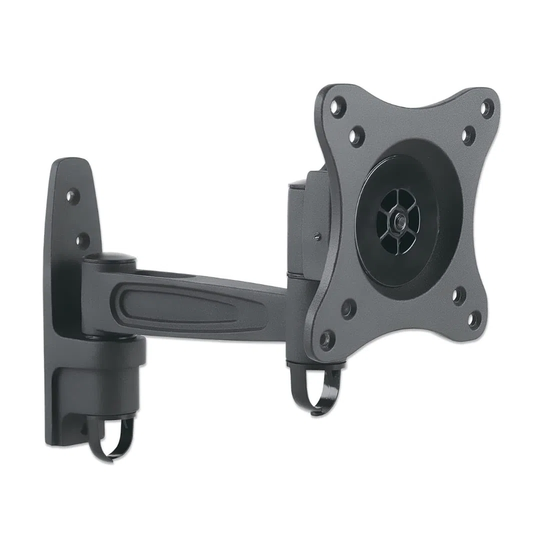 Manhattan 423700 Universal Gelenkarmhalterung für Flachbildschirme ein Schwenkarm 13" bis 27" bis zu 15 kg schwarz
