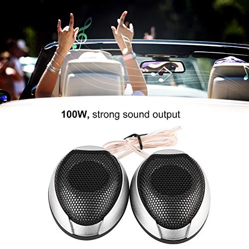 Acouto aufbaulautsprecsprecher o, 1000W Mini Autolautsprecher o Runder Klebriger Lautsprecher mit Kleber(schwarz)