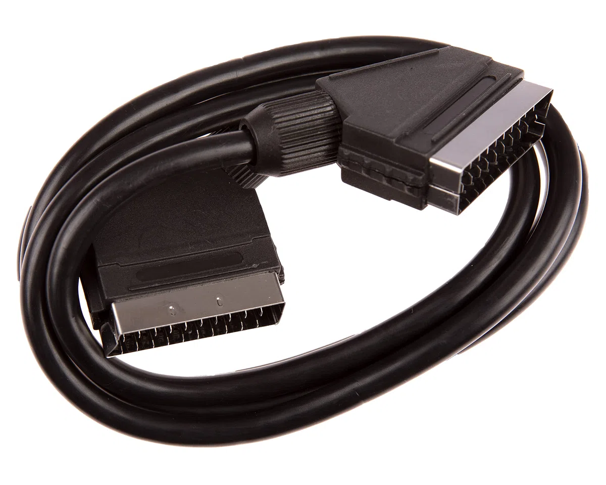 CDL Micro 3 m Scart auf Scart Kabel mit 21 Pins verbunden