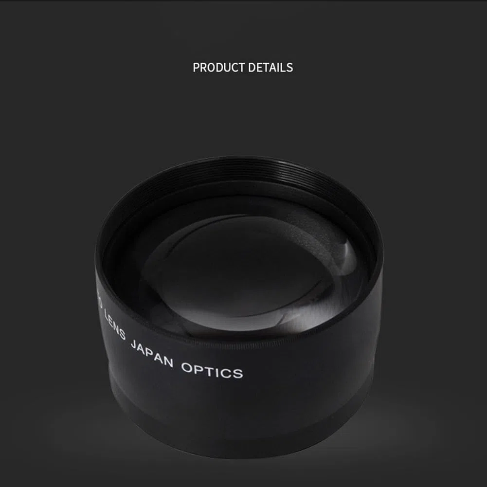 55mm 2.0X Teleobjektiv Telekonverter Objektiv Digitale Spiegelreflexkamera Teile Hochwertiges Fotografie-Zubehör