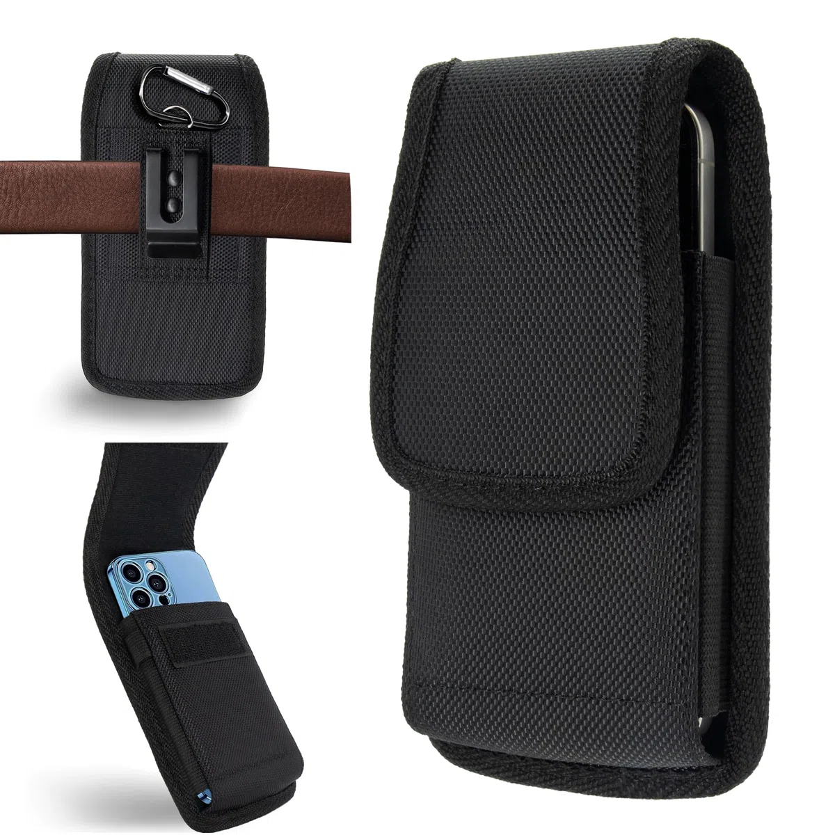 Handy Gürteltasche Premium Gürtel Tasche Handytasche für Galaxy S24 Ultra S23 Ultra S22 Ultra 5G Note 20 Ultra 5G Note 10+ Plus 5G -XL