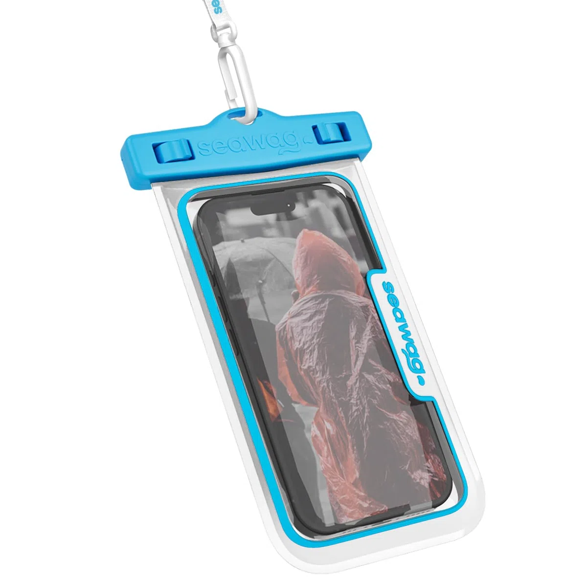 Seawag wasserdichte Handyhülle Schwimmend, IPX8 Unterwasser Handytasche für iPhone 16 15 14 & Samsung Galaxy S25 Next, Voller Touchscreen, Umhängeband, Strand Pool Schnorcheln