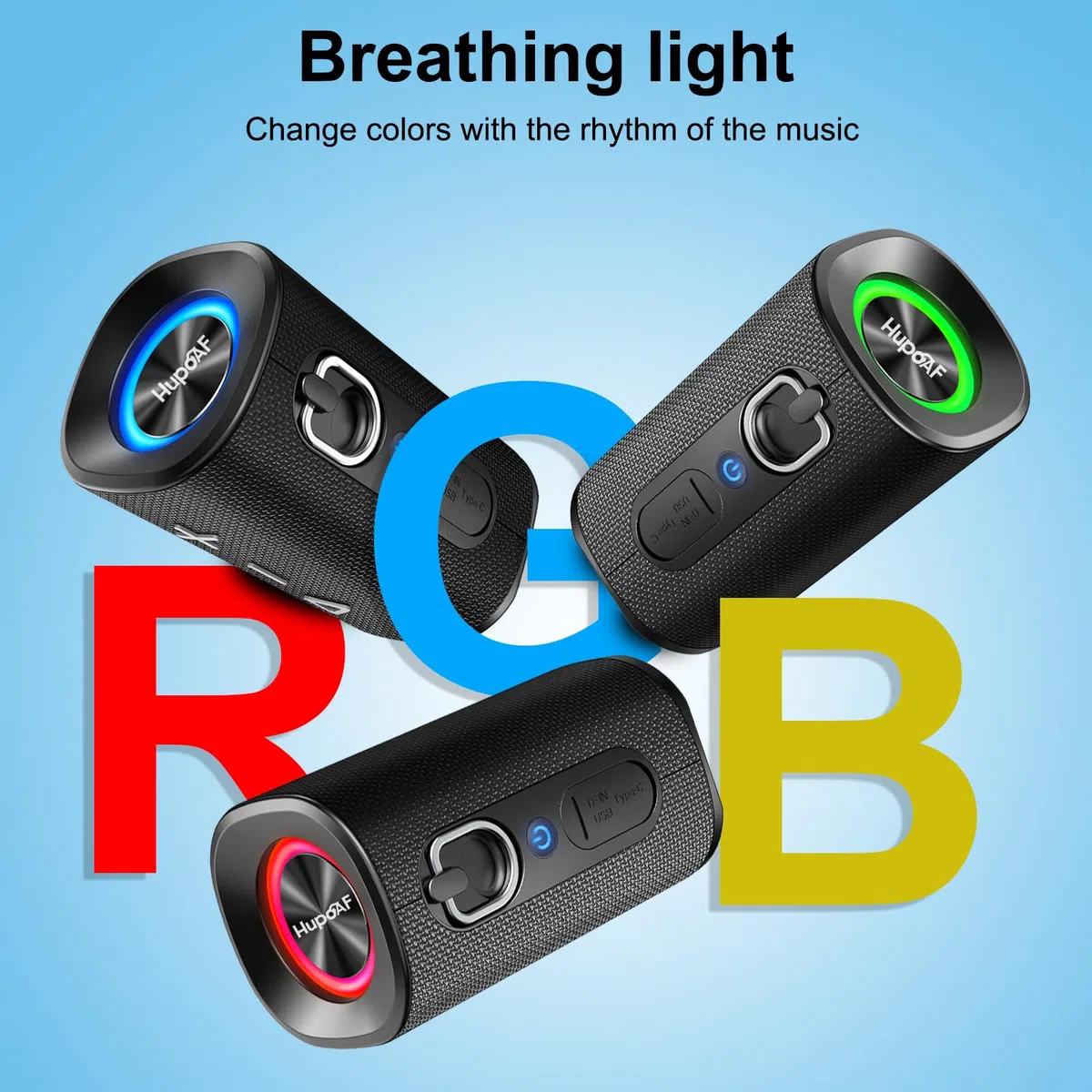 Bluetooth Lautsprecher mit Licht, Musikbox Bluetooth 5.4, 30W Max Dual Lautsprecher,30 Std Akku,Bass Boost Box mit IPX7 Wasserschut, Kabellose Stereo Pairing,Outdoor Lautsprecher für Reisen, Sport