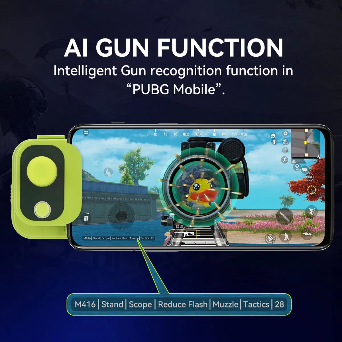 Cuifati Mobile Game Controller Joystick für Android für für Hongmeng OS, Gaming Gamepad Handy Game Controller Kompatibel mit PUBGG Mobile, CODM, Wild Rift, Genshin Impact