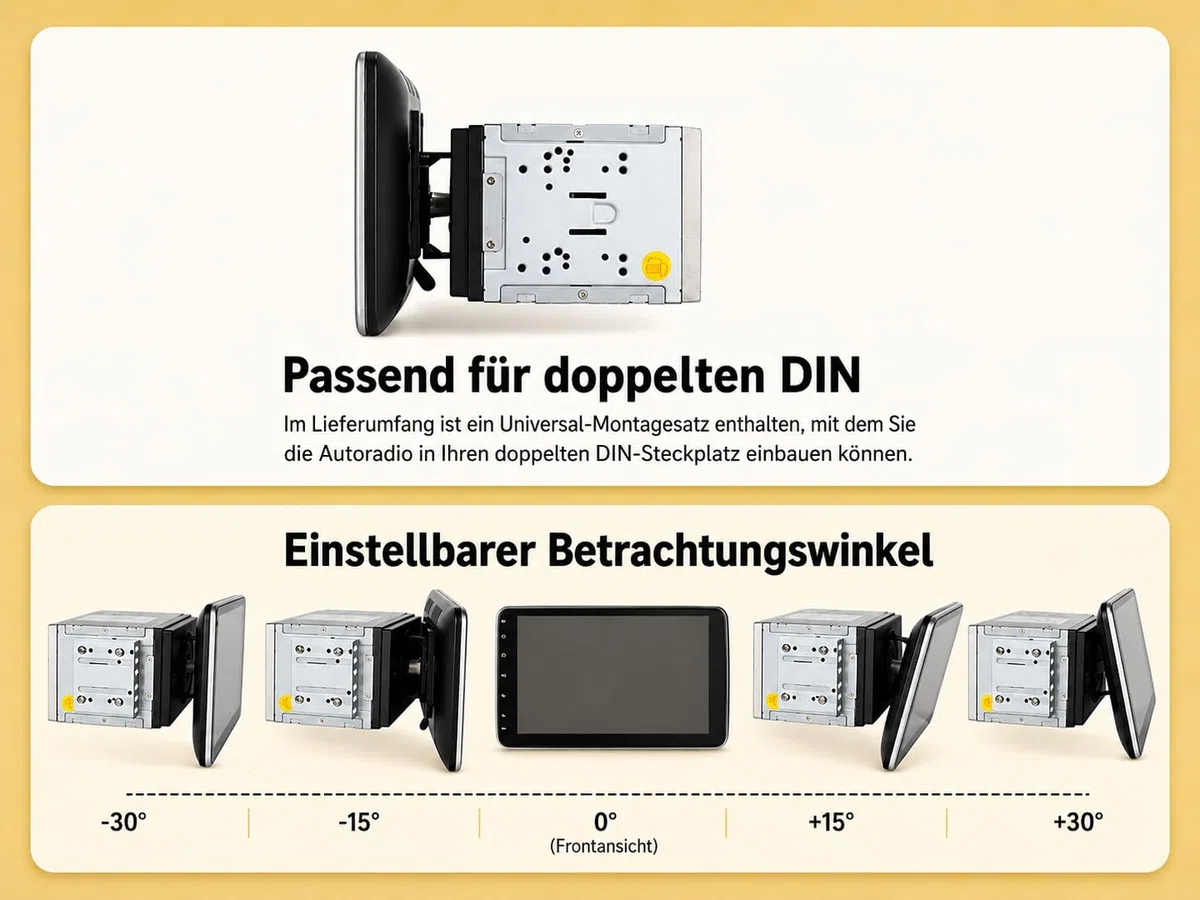 M.I.C. U10-S Android 14 Autoradio - Universal für VW/Toyota/Kia/Nissan