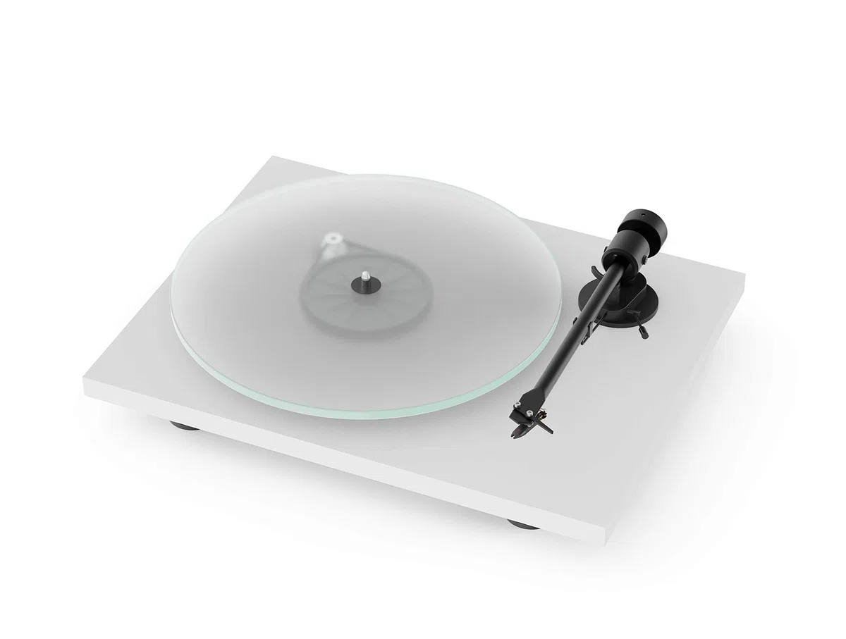 Pro-Ject T1 BT, Audiophiler Einstiegs-Plattenspieler der neuen Generation mit Wireless Audio Streaming und eingebautem Phono-Preamp (Matt Weiß)