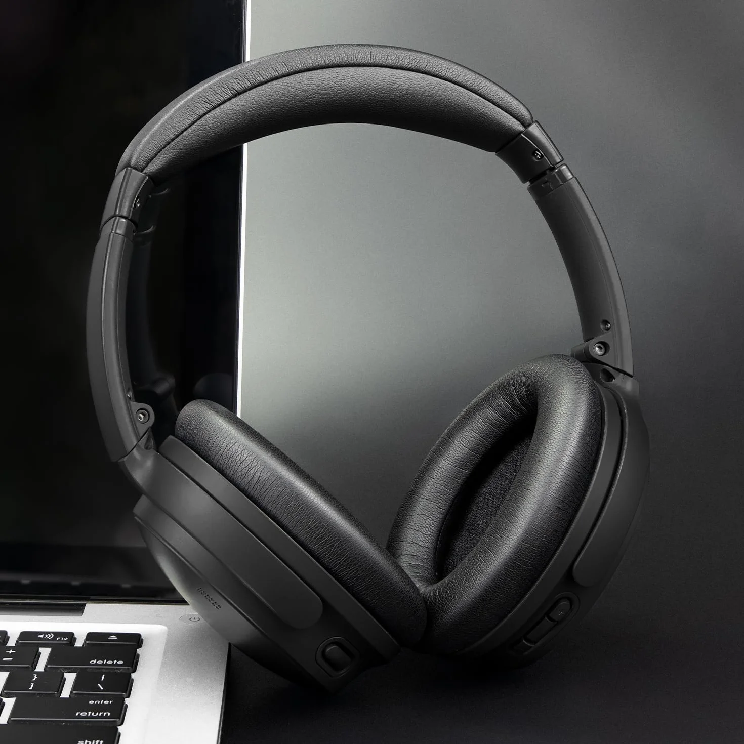 SOULWIT Ersatz Ohrpolster für Bose QuietComfort 45 (QC45)/QuietComfort SE (QC SE)/New Quiet Comfort Wireless Over-Ear Kopfhörern, Ersatzpolster mit weicherem Protein-Leder, Geräuschisolierendem Schaum