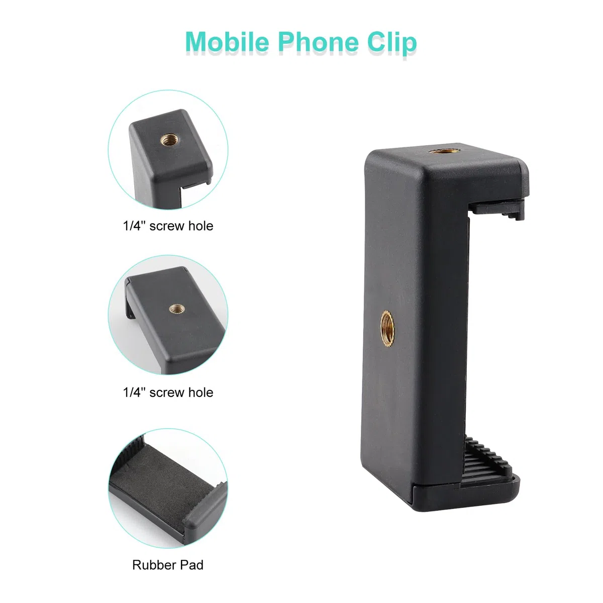 11 Zoll Verstellbarer Gelenkarm Magic Arm, Super Clamp mit 1/4" und 3/8" Schraubenlöchern und Einer Doppelloch-Telefonhalterung für Foto, Video und Kameraausrüstung