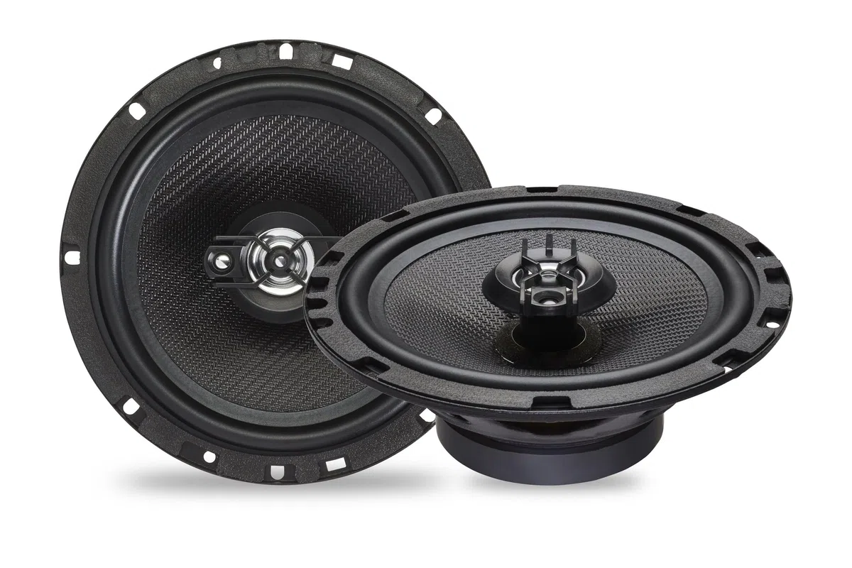 Caliber Auto Lautsprecher Set 120W - 2er Set Lautsprecher Auto - Ø 16,5CM - Koaxial Lautsprecher 2-Wege - 30 mm Mylar Dome Hochtöner - Schwarz - 6,5 Zoll